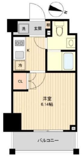 レノス新子安 605 間取り図