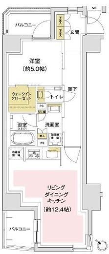 スカイライフ武蔵小山 6階 間取り図