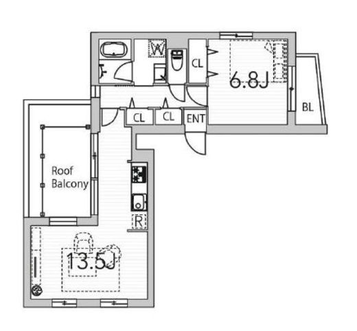 グランデュオ中野Ⅲ (GranDuo NakanoⅢ) 402 間取り図