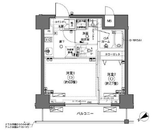 ZOOM横浜 5階 間取り図