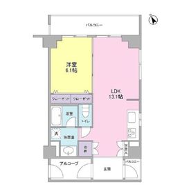 セントラル白楽 315 間取り図