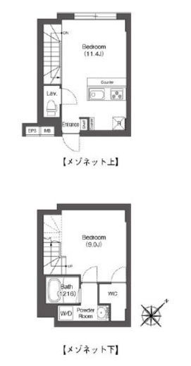 ディームス大井町フォレスト 312 間取り図
