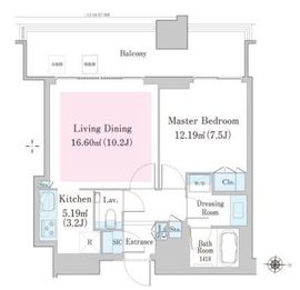 中野ステーションレジデンス 1409 間取り図