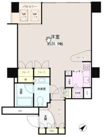 小石川パークタワー 4階 間取り図