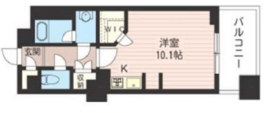 レジデンスシャルマン月島 209 間取り図