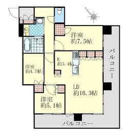 グレーシアタワーズ海老名ウエスト 9階 間取り図