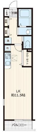 エルスタンザ四ツ谷 2階 間取り図
