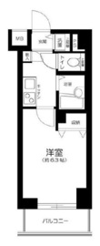 ラ・ピアッツァ麻布十番 7階 間取り図