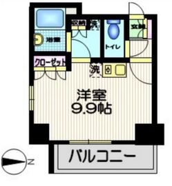 スカイグランデ汐留 4階 間取り図