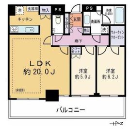 クレッセント川崎タワー 25階 間取り図