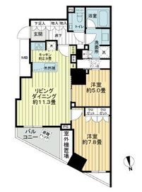 ザ・パークハウス西麻布レジデンス 2階 間取り図