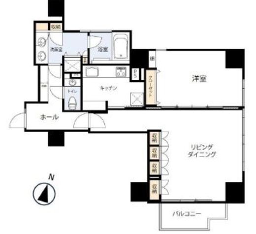 アクシア青山 6階 間取り図