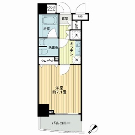 プランドール水天宮 503 間取り図
