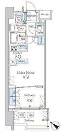 レガシス中目黒 1006 間取り図