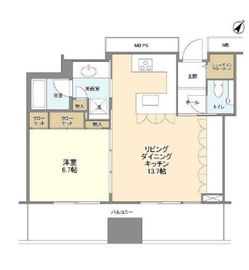 リガーレ日本橋人形町 39階 間取り図
