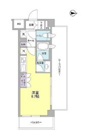 リバーレ蒲田仲六郷 405 間取り図
