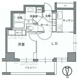 アトラスタワー小石川 2階 間取り図