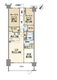 シティテラス横濱新杉田 1階 間取り図
