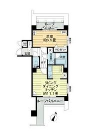 ルシェール赤坂 8階 間取り図