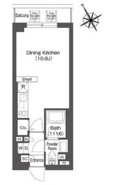 コンフォリア上目黒 305 間取り図