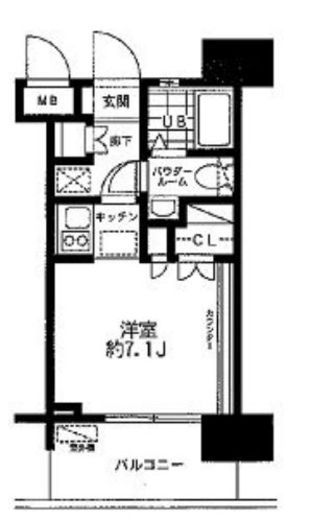レジディア大森東 402 間取り図
