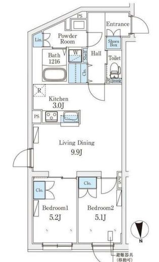 GRAN PASEO成城学園前 (グランパセオ成城学園前) 501 間取り図