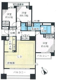 パークハウス清澄白河リバーサイド 16階 間取り図