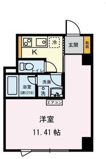 パルク北参道 204 間取り図