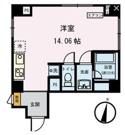 パルク北参道 401 間取り図