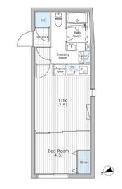 レジデンス市谷仲之町 401 間取り図