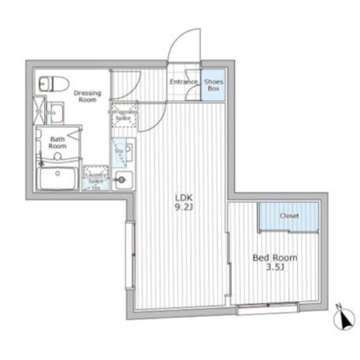 レジデンス市谷仲之町 403 間取り図