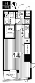 カスタリア新宿御苑 1207 間取り図