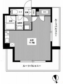 カスタリア新宿御苑 1304 間取り図