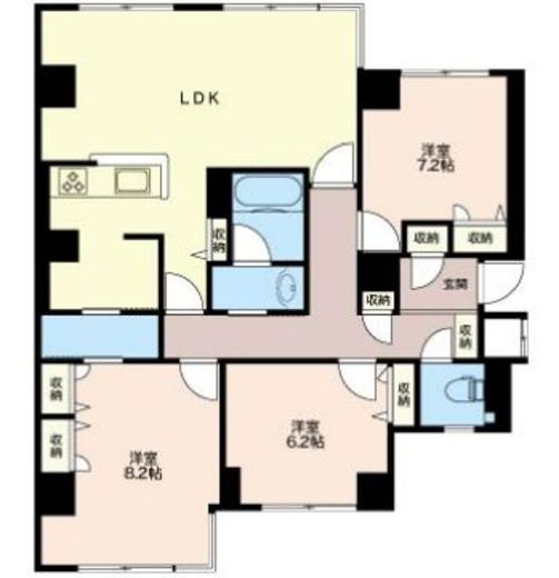 グリーンホームズ1 704 間取り図