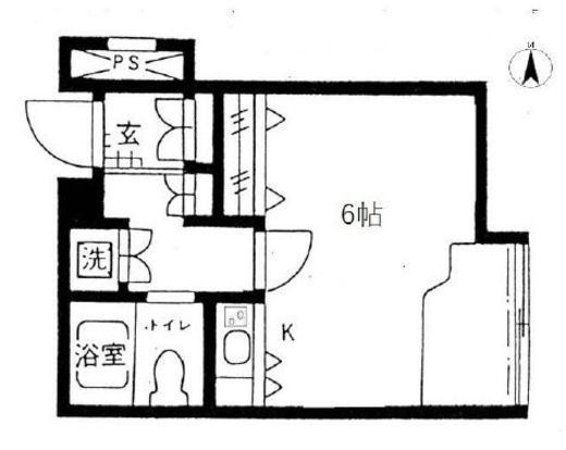 原宿東急アパートメント 407 間取り図