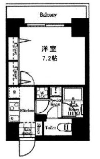 プリンセスライン住吉 901 間取り図