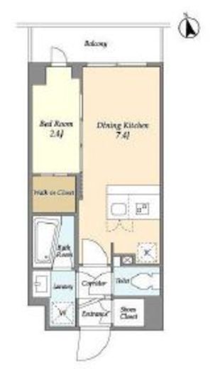 La Douceur志茂 (ラドゥセール志茂) 512 間取り図