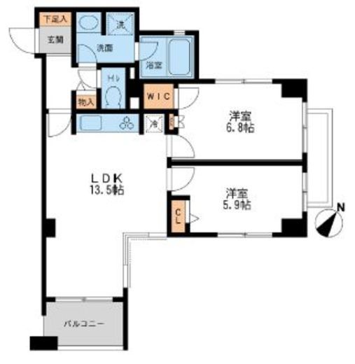 CASSIA横濱ガーデン山 415 間取り図