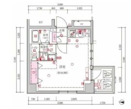 ベルシード新大橋 3階 間取り図