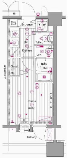 グランド・ガーラ横濱元町 10階 間取り図