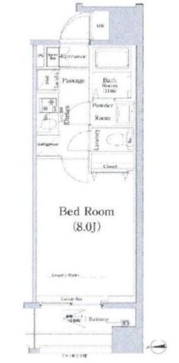エストゥルースプラス西日暮里 701 間取り図