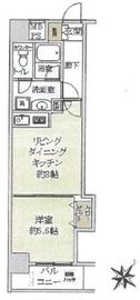 グランドパーク代々木 2階 間取り図