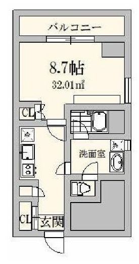 シンフォニーシティ荻窪 5階 間取り図