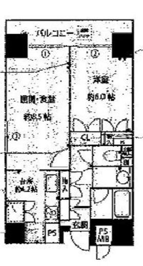 パーク・ノヴァ三鷹 4階 間取り図
