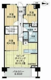 ライオンズ宮前平ヒルズ 5階 間取り図