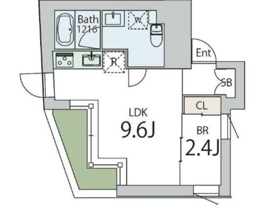 クラリティア文京本郷 303 間取り図