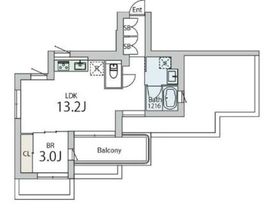 クラリティア文京本郷 402 間取り図