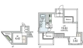 クラリティア文京本郷 503 間取り図