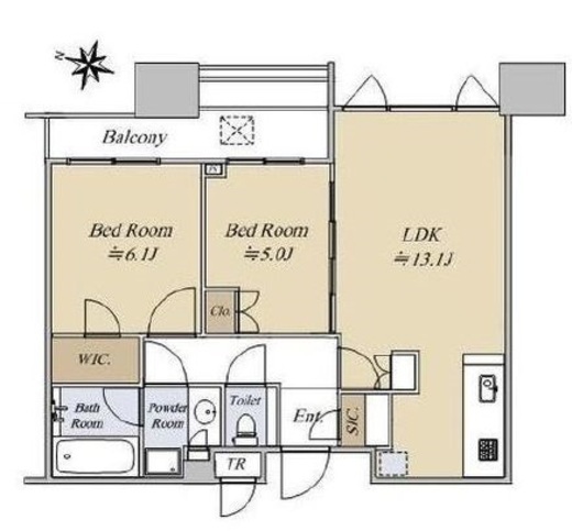 シティタワー大井町 29階 間取り図