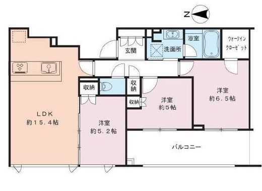 シティタワー武蔵小杉 24階 間取り図